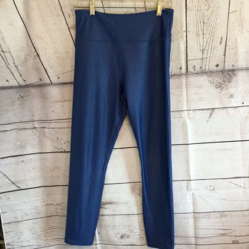 ZYIA Active Blue High-Waisted Active Wear Leggings Exercise Casual Size 8-10
